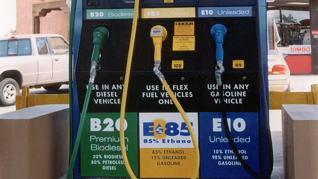 Flex Fuel Station Featuring E85 Gas